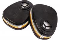 6542 Фильтр противогазовый Jeta Safety для защиты от органических, неорганических, кислых газов класса A1B1E1, в упаковке 2 шт