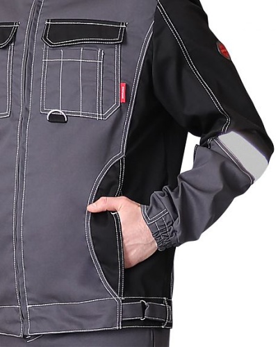 Куртка "Фаворит-Мега" серый с черным