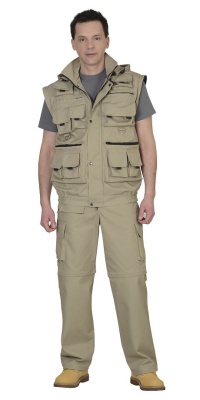 Костюм "Тигр" куртка, брюки (тк. Rodos 245) Песочный 
