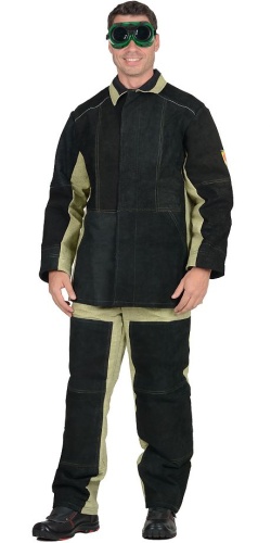 Костюм сварщика: куртка, брюки брезентовый со спилком (2,7 кв.м) тип В
