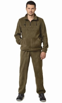 Костюм флисовый 260г/кв.м куртка, брюки оливковый 