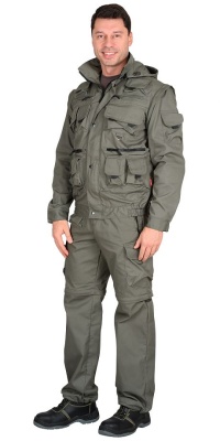 Костюм "Тигр" куртка, брюки (тк. Rodos 245) Оливковый 